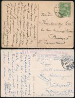 cca 1916 K.u.k Infanterieregiment Ezrherzog Friedrich No. 52. 2 db képeslap + 2 db katonai fotólap