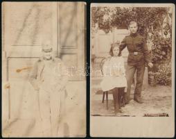 cca 1916 K.u.k Infanterieregiment Ezrherzog Friedrich No. 52. 2 db képeslap + 2 db katonai fotólap