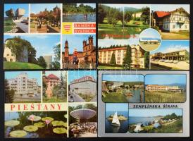 Több mint 70 db modern FELVIDÉK képeslap közte 2 hosszú lap / More than 70 modern Slovak (Upper Hungarian) town-view postcards