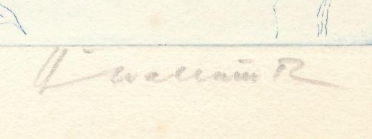 Ábrahám Rafael (1929-2014): Virágok. Rézkarc, papír, jelzett, 10×17 cm