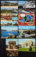 100 db modern külföldi városképes lap