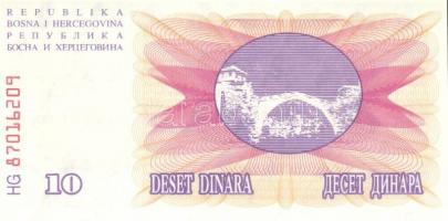 Bosznia-Hercegovina 7db (6klf) modern bankjegy T:I