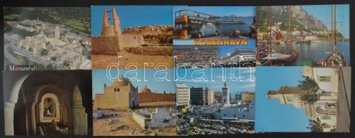 100 db modern külföldi városképes lap