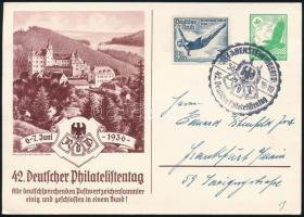 1936 Díjkiegészített díjjegyes levelezőlap "42. Deutscher Philatelistentag"