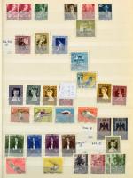 Liechtenstein nagy tétel, benne gyűjteményrészek a kezdetektől 2010-ig, blokkok, ívek stb. hozzá Svájc blokkok, ívek, füzetek, 7 berakóban + mappában