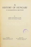 Lukinich Imre: A History of Hungary in Biographical Sketches. Bp.-London, 1937, George Vajna &amp; Co. - Simpkin Marshall Ltd., 224 p. Fekete-fehér képekkel illusztrálva. Angol nyelven. Egészvászon-kötésben, intézményi bélyegzőkkel.