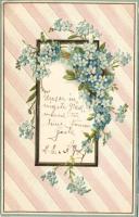 Floral frame Emb. litho (EK)