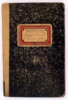 1947-1950 Kispesti kocsmáros forgalmi adókönyve. Egy füzetben vezetve a forgalom. 187 beírt oldalon