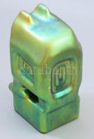 Zsolnay robot bagoly, eozin mázas, jelzett (tervező: Nádor Judit), mázrapedésekkel, egy kis karccal,...