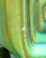 Zsolnay robot bagoly, eozin mázas, jelzett (tervező: Nádor Judit), mázrapedésekkel, egy kis karccal,...