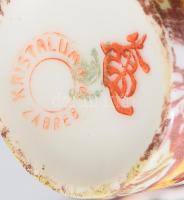 Kínai mintás Viktória porcelán mokkás és süteményes készlet. 6+6 személyes. Kézzel festett, jelzett,...