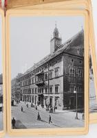 cca 1890-1900 Graz (Ausztria), leporelló 18 db keményhátú fotóval, Stengel &amp; Co., Dresden, d...
