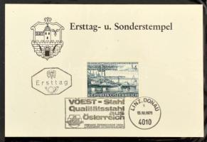 Ausztria FDC gyűjtemény levélberakóban