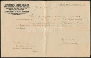 ca 1920 Festőművész fotó tétel: Gyökössy Lajos dedikált fotólapja, a múzsa fotó, Edvi Illés Aladár a...