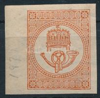 1896 Hírlapbélyeg újnyomat ívszéli (gumihiba / gum disturbance)