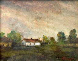 Tornyai jelzéssel: Tanya. Olaj, karton. Üvegezett fakeretben. 22x27,5 cm