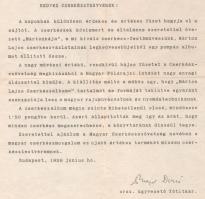 1929 Magyar Csekészszövetség hivatalos tájékoztatás Márton Lajos cserkészalbumának kiadásáról