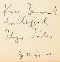 Plugor Sándor (1940-1999): grafikái, 1988. 15 db nyomat, papír, részben jelzett a nyomaton, Kiss Dénes költőnek DEDIKÁLT! OSZK kiadása. Kiadói kissé gyűrött papír mappában, mappa borítójának alján ázásnyommal. 24x16 cm