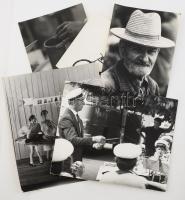 5 db Kurucz József fotó, 2 db jelzett. 26x34 cm Ig