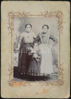 ca 1890 Marosvásárhely fotó Boga Albert műterméből 12x15 cm