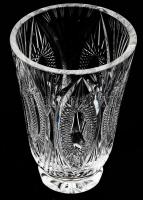 Parádsasvári kristály váza. Kézzel csiszolt,hibátlan 15 cm