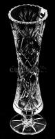 Parádsasvári kristály váza. Kézzel csiszolt,hibátlan 21 cm