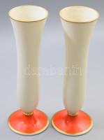 Rosenthal art deco vázapár Kézzel festett, jelzett, egyiken sérülésekkel m: 29 cm