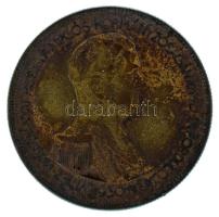 1930. 5P Ag "Horthy jobbra" T:F, patina Adamo P8