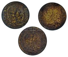 1947. 5Ft Ag "Kossuth" (3x) T:XF,VF, patina Adamo F8.1