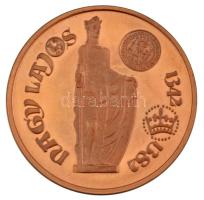 Fritz Mihály (1947- ) 1992. "Nagy Lajos 1342-1382 / Székesfehérvár - MÉE 1992" bronz emlékérem (42,5mm) T:AU (eredetileg PP) Adamo SF20