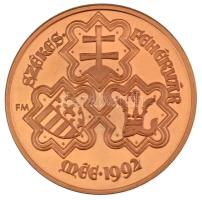 Fritz Mihály (1947- ) 1992. "Nagy Lajos 1342-1382 / Székesfehérvár - MÉE 1992" bronz emlék...