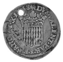 Monaco 1658. 1/12E Ag "II. Honoré" (2,13g) T:G, lyukasztott
Monaco 1658. 1/12 Ecu Ag &quo...