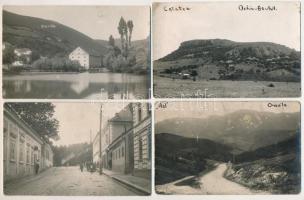 Oravicabánya, Oravicza, Oravita; 4 db RÉGI fotós képeslap / 4 pre-1945 photo postcards