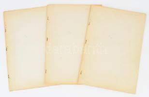 3 db repülőgép típusismereti tanfolyam jegyzet (vizsgaanyag): LüF 1/a. 6. melléklet szerinti 1/ Vitorlázó repülőgépek a/ típuscsoport. Mucha-St.; b/ típuscsoport (Foka C-4-5, Pirat).; e/ BLANIK. Összeáll.: MHSZ OK Rep. O. Tűzve, 5 p.; 6 p.; 5 p.