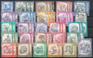 Ausztria 1973-1983 Tájak sorok stecklapon