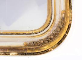 Biedermeier tükör. Sérült keretben 60x50 cm
