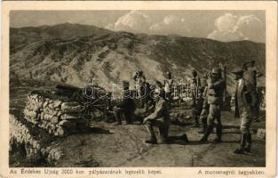 1915 A montenegrói hegyekben. Az Érdekes Ujság 3000 kor. pályázatának legszebb képei / WWI Austro-Hungarian K.u.K. military, artillery in the mountains of Montenegro (EK)