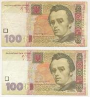 Ukrajna 2005. 100H (2x) T:F, egyiken pici szakadás Ukraine 2005. 100 Hryven (2x) C:F, tiny tear on one Krause P#122