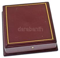 Bozó Gyula (1913-2004) 1989. "George Bush látogatása Magyarországon" ezüstözött bronz emlé...