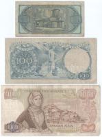 Görögország DN(1944) 100Dr + 1950. 100Dr + 1970. 1000Dr T:VG
Greece ND(1944) 100 Drachmai + 1950. 1...