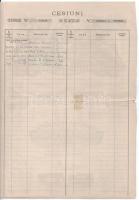 Románia / Bukarest 1937. "Bukaresti Villamosközlekedési Vállalat" 10 részvénye egyben, 500...