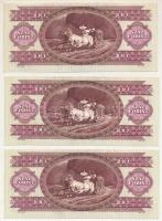 1992. 100Ft (3x) sorszámkövetők "B 676 003378 - B 676 003380" T:UNC,AU
Adamo F38