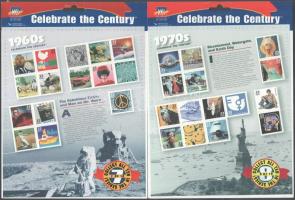 USA 5 klf blokk Celebrate the Century 1950-1990