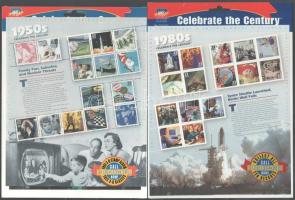 USA 5 klf blokk Celebrate the Century 1950-1990