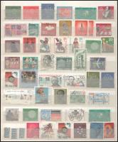 NSZK Kis összeállítás az 50-es évektől 2 db A/4 berakólapon, bélyegek + 4 db CM (2 klf)