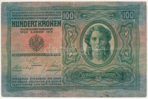 1912. 100K fekete "ROMANIA TIMBRU SPECIAL" felülbélyegzéssel T:F