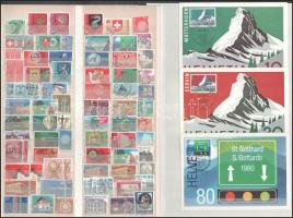 Svájc kis összeállítás 1920-tól bélyegek 2 db A/4 berakólapon + 3 db CM