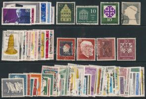 NSZK kis tétel 1950-től 400 db bélyeg, 4 db közepes stecklapon