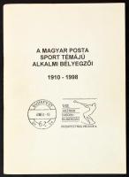 A Magyar Posta sport témájú alkalmi bélyegzői 1910-1998