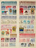 NSZK bélyegek 1951-től, másodpéldányokkal 8 lapos A/4 berakóban